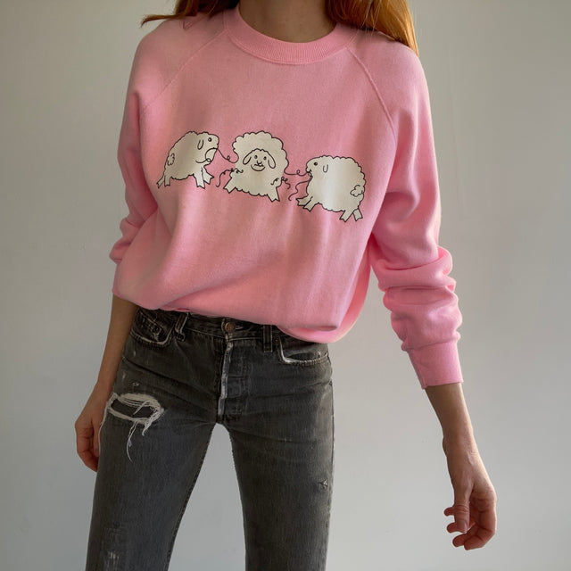 1980s Sheep "Triplets" Sweatshirt