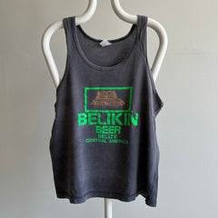1980s Super Sun Faded and Soft Belkin Belize Beer Tank Top - The Backside is Great Too!!