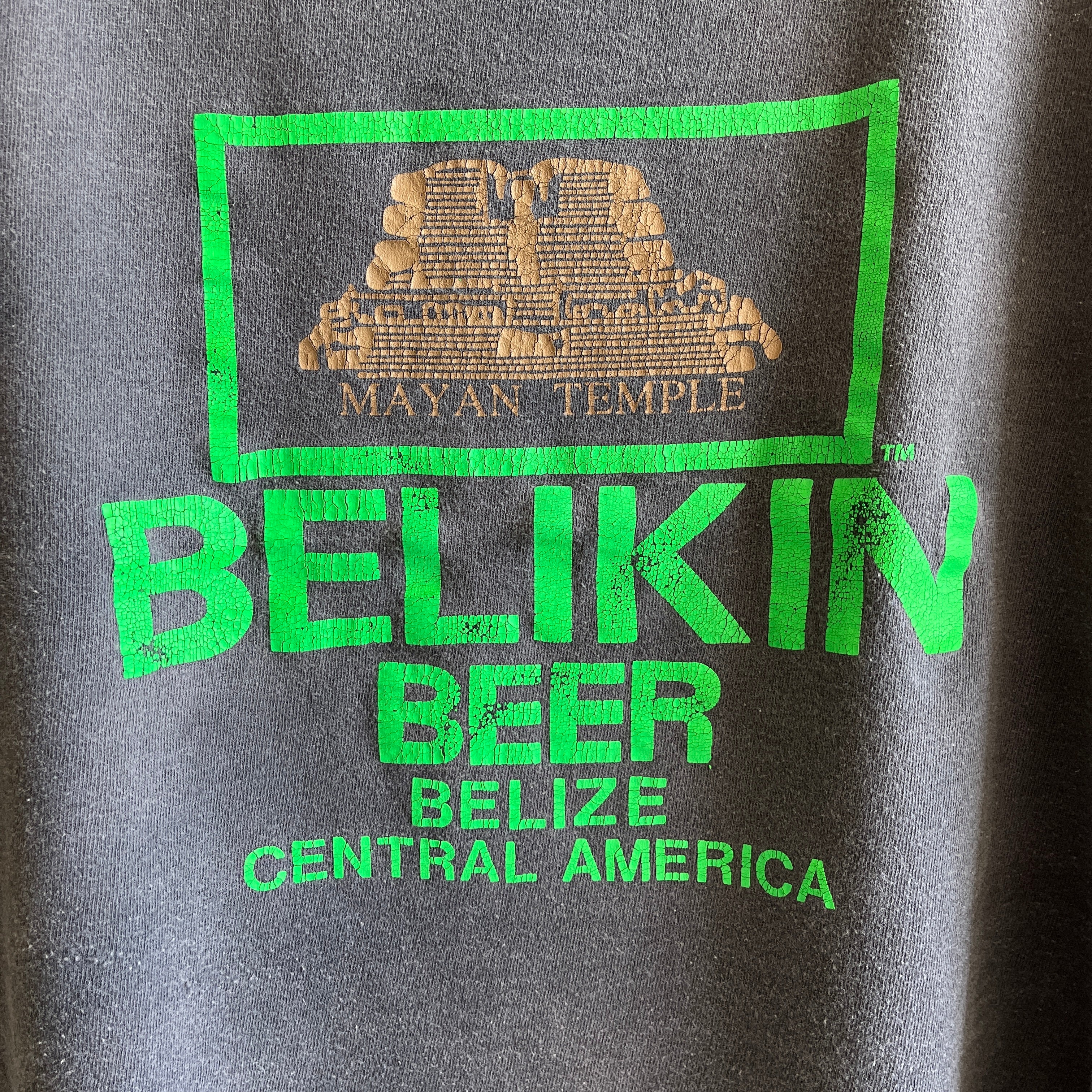 1980s Super Sun Faded and Soft Belkin Belize Beer Tank Top - The Backside is Great Too!!