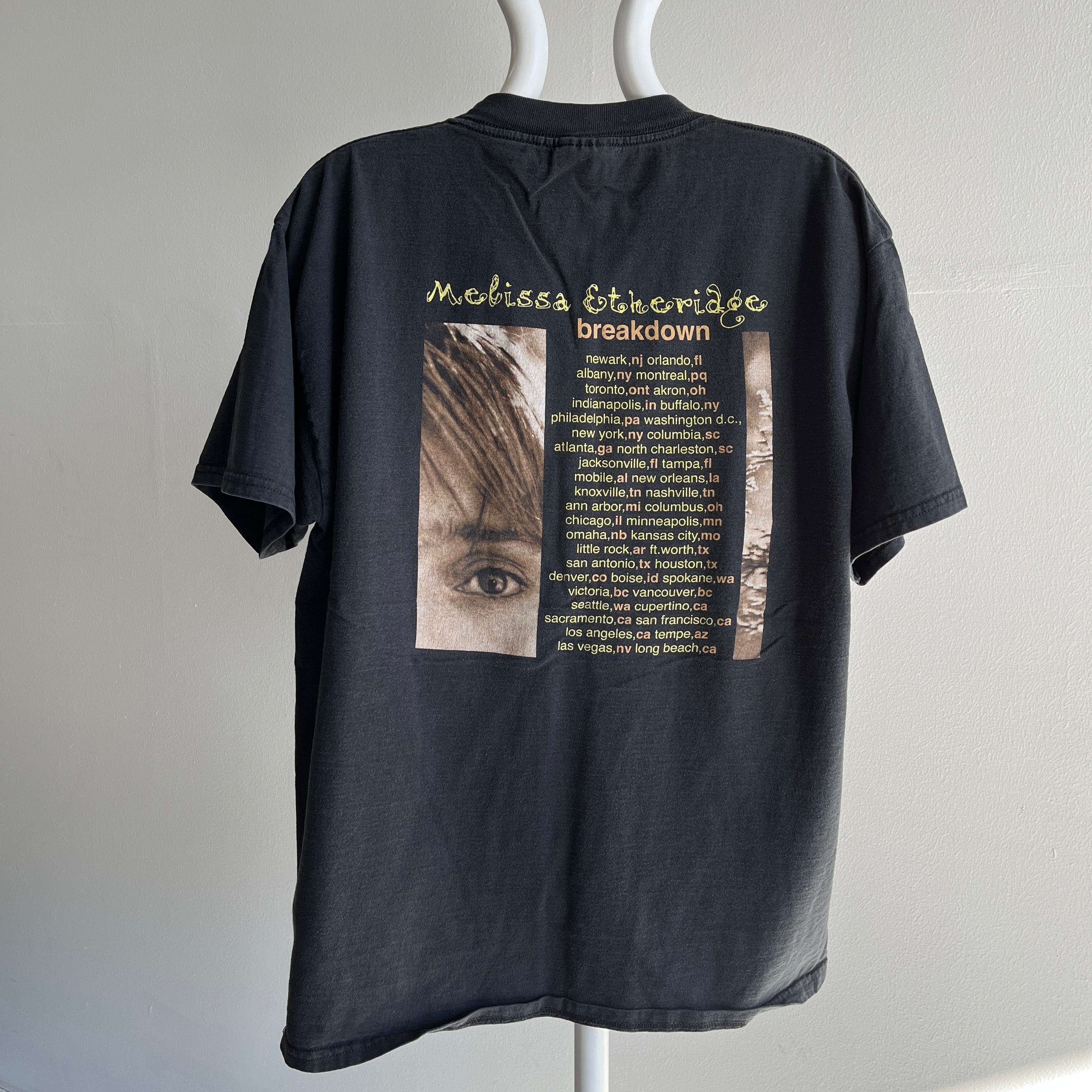 1999 Melissa Etheridge - Breakdown - T-shirt avant et arrière