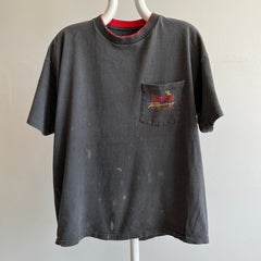 1990s Super Stained Winston Racing Pocket T-Shirt