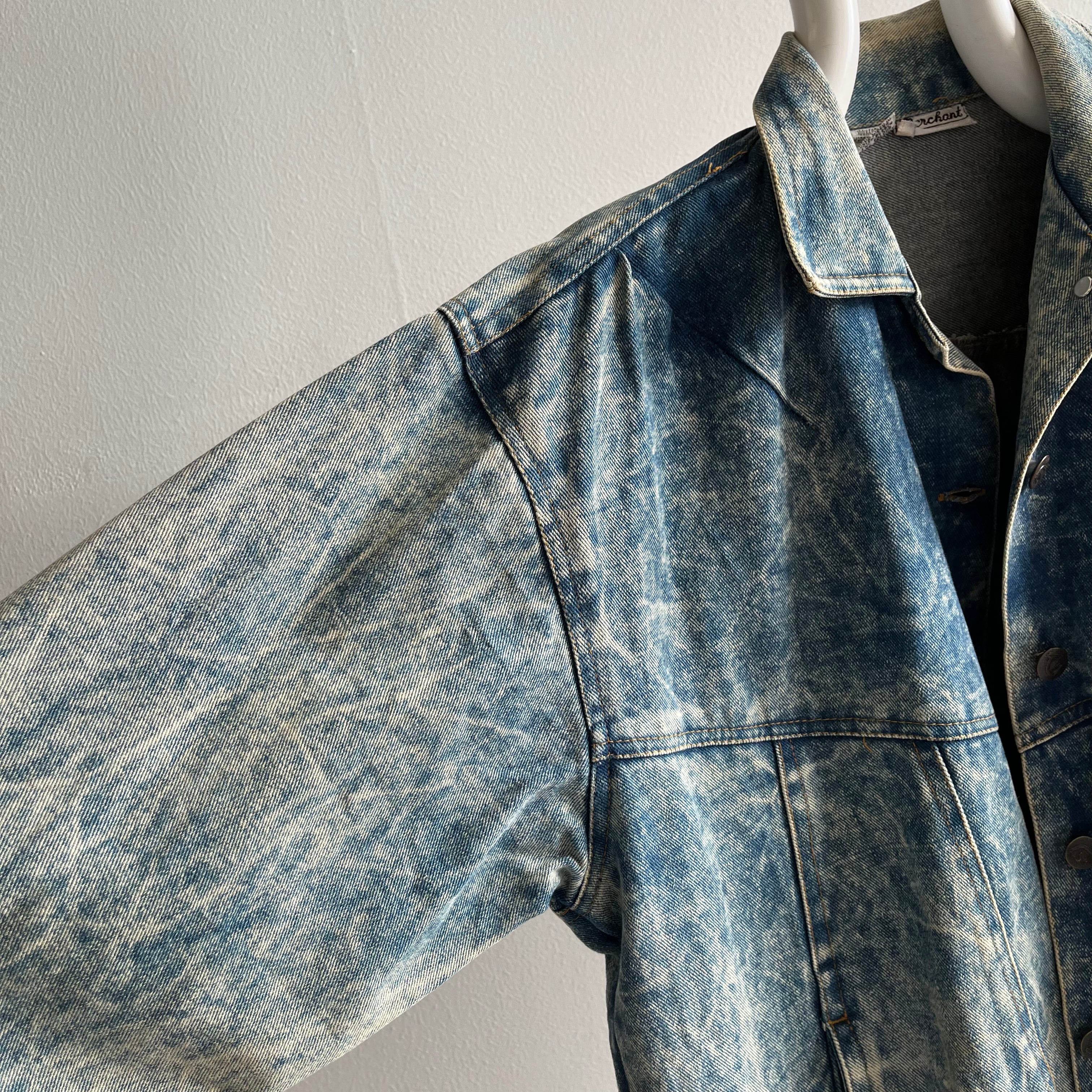 1980s Acid Wash Ultra 80s Denim Jean Jacket