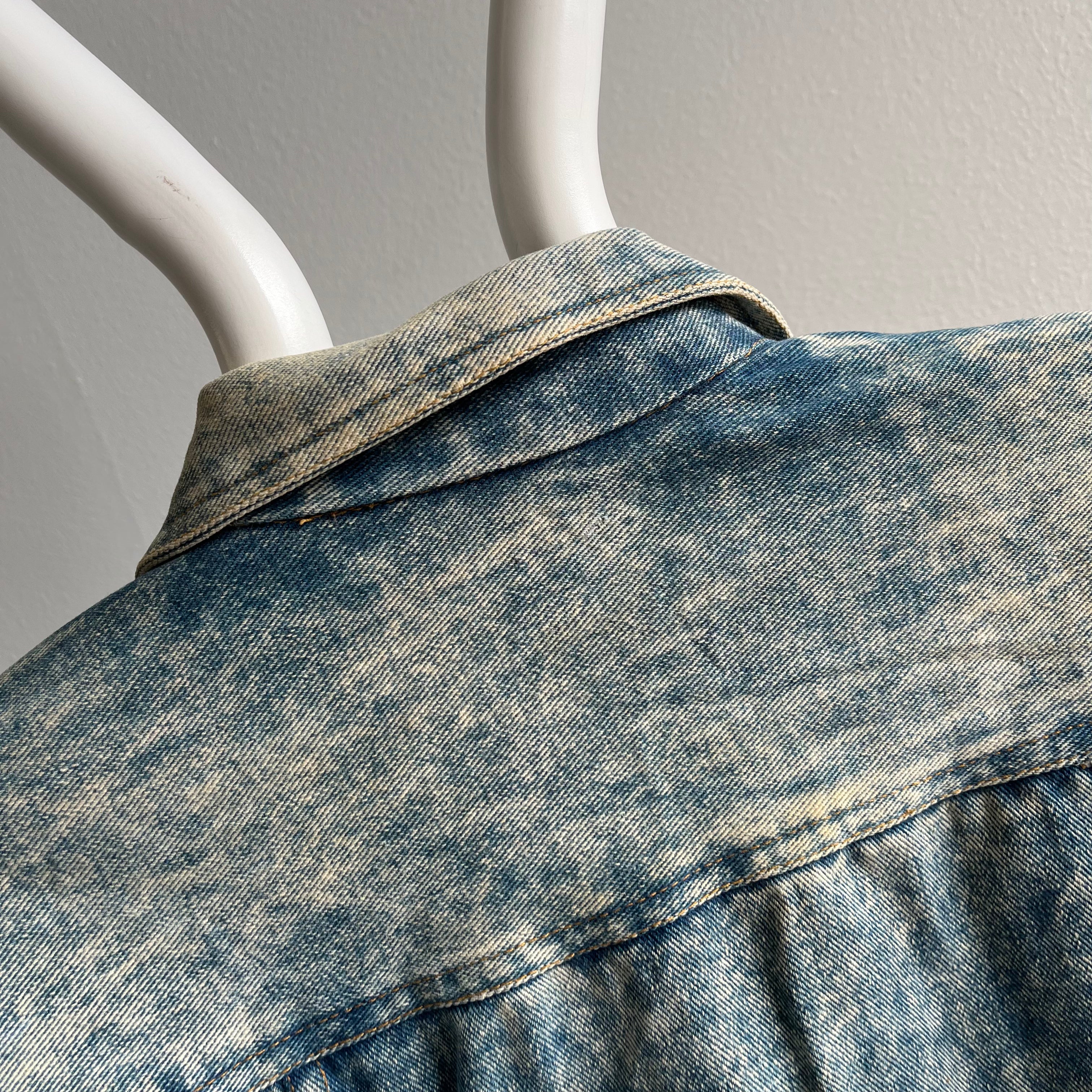 1980s Acid Wash Ultra 80s Denim Jean Jacket