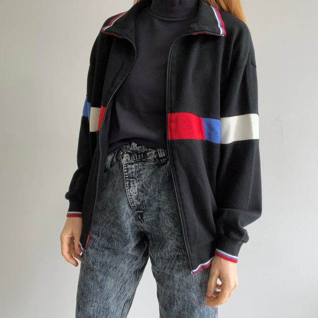 1980/90s Color Block Zip Up with Pockets !!!