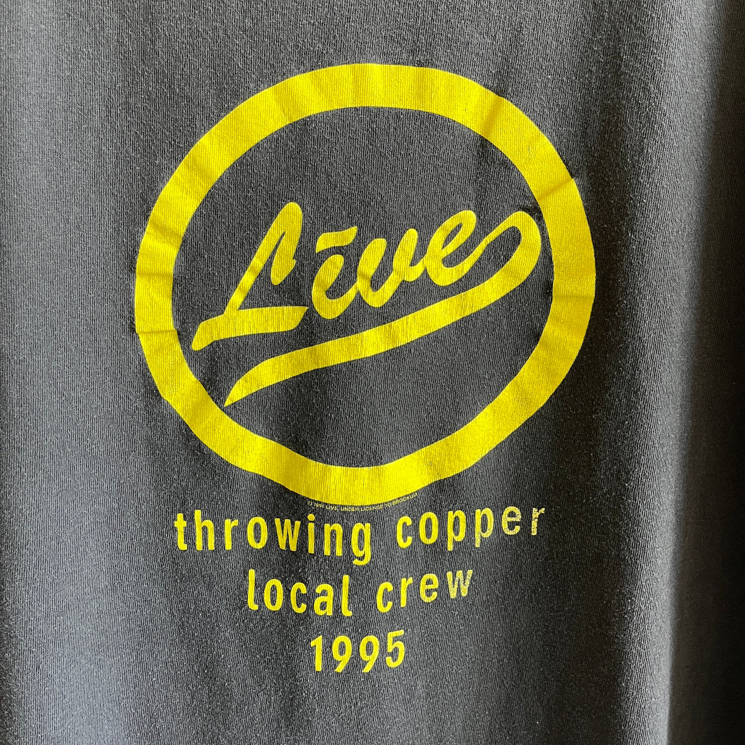 1995 T-shirt Live Throwing Copper Local Crew