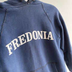 Fredonia, NY des années 1970 - Sweat à capuche principalement en coton - WOW