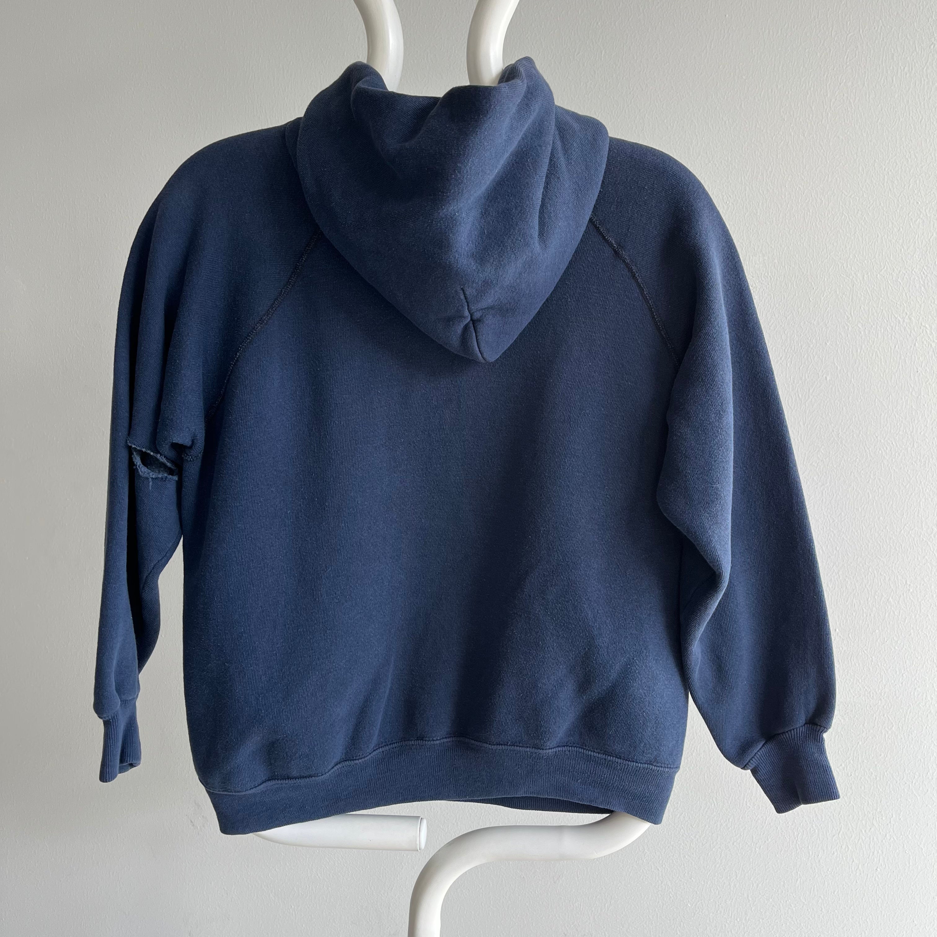 1970s Fredonia, NY - Mostly Cotton Pull Over Hoodie - WOW