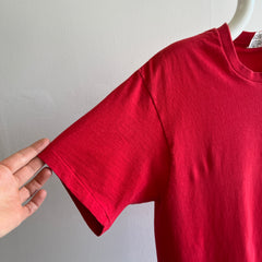 1980s USA Made Gap Faded Red Pocket T-Shirt