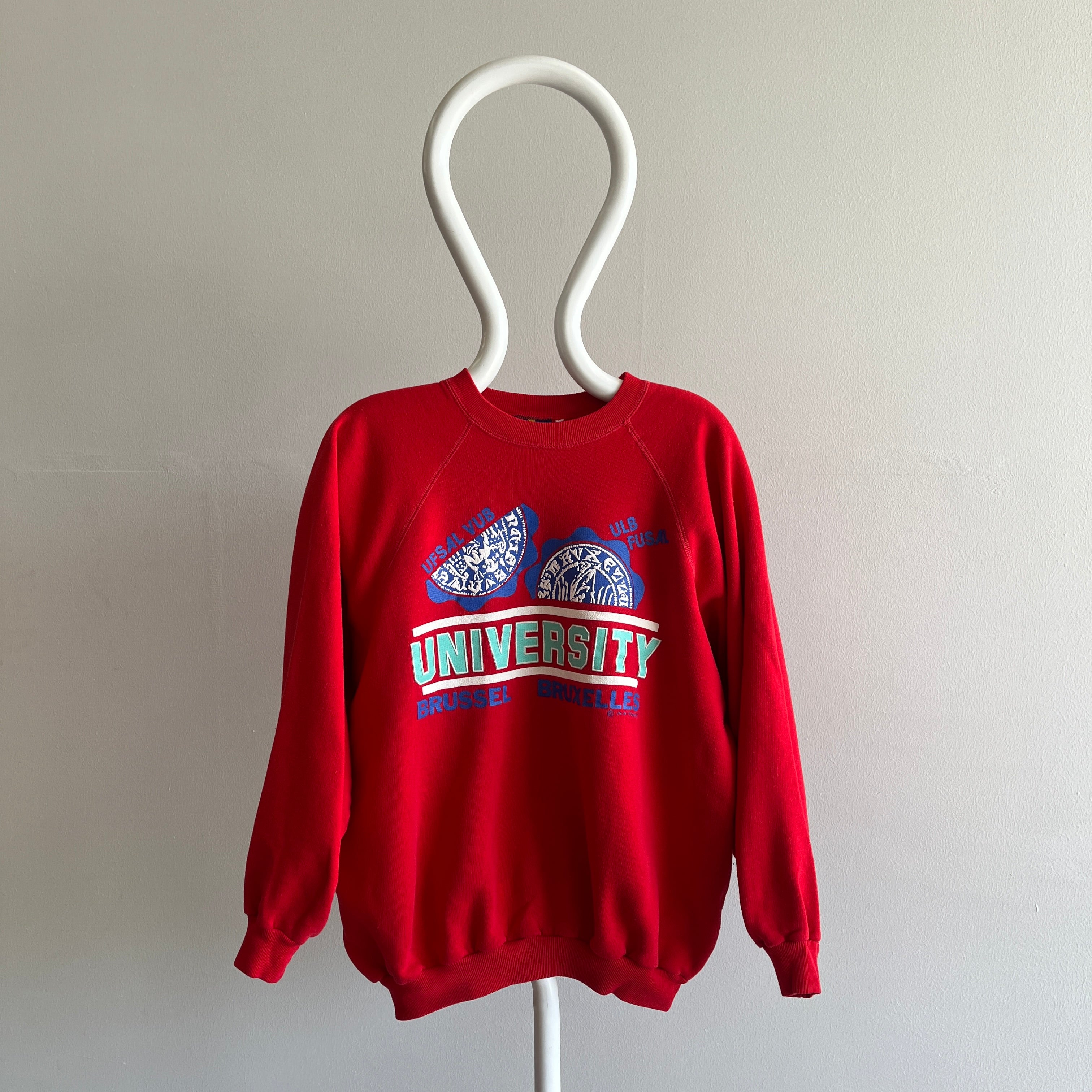 Sweat-shirt Université de Bruxelles des années 1990