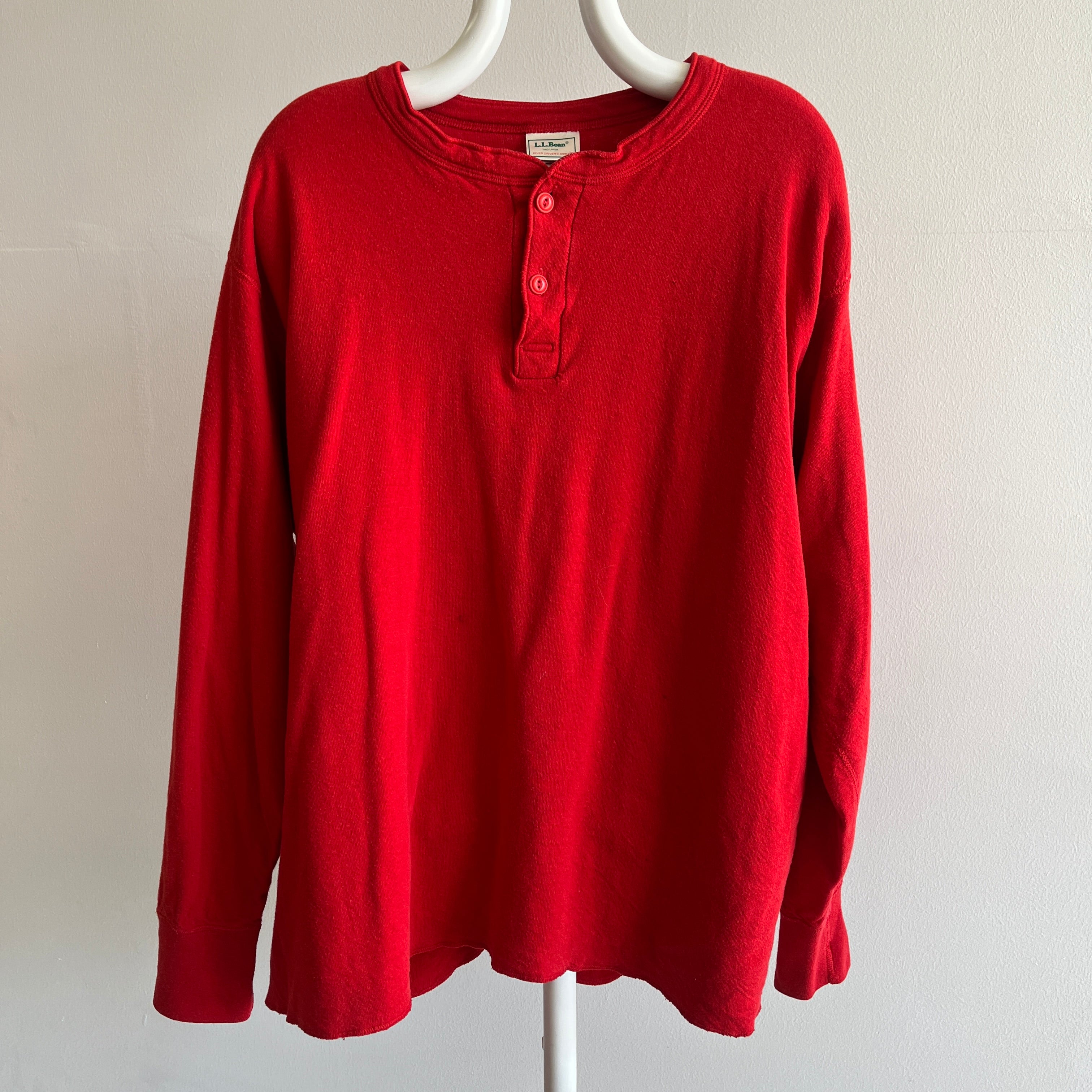 1990s USA Made L.L. Bean Soft and Cozy Henley