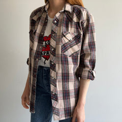 1990s/2000s Cowboy Snap Front Flannel