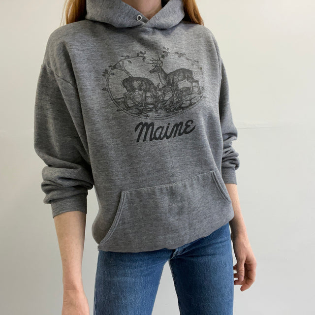 1980s Maine Pullover Hoodie by Jerzees