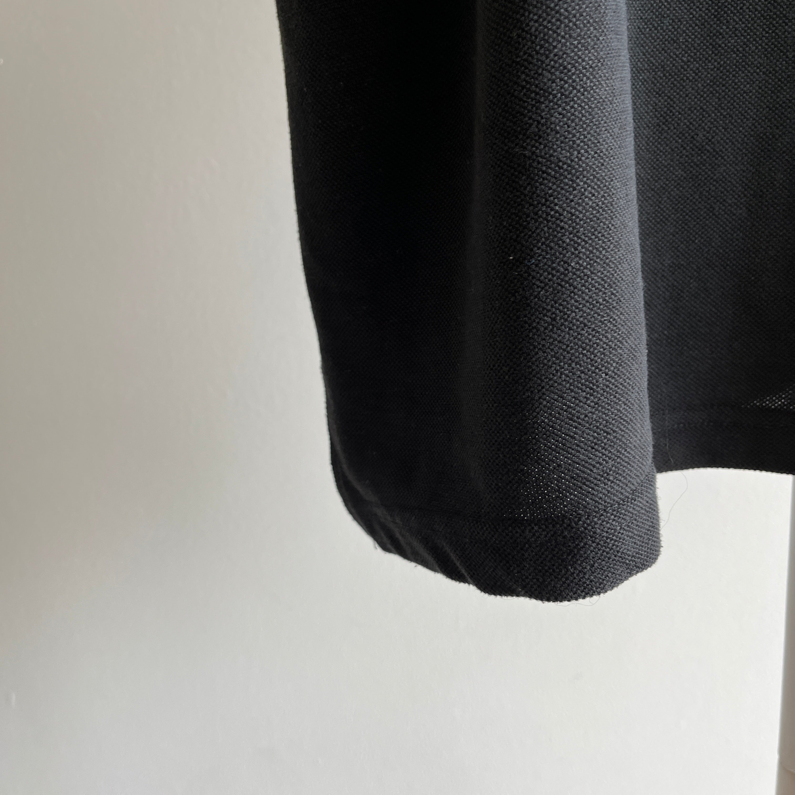 1990s XXL Ralph Lauren Blank Black Polo T-Shirt