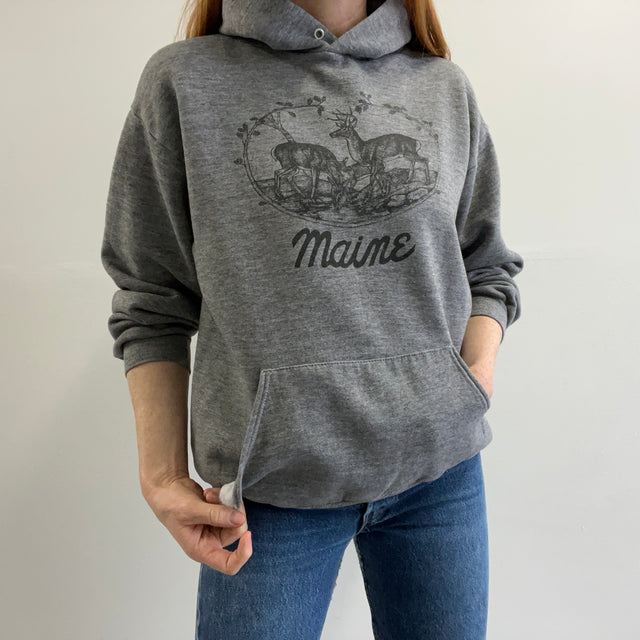 1980s Maine Pullover Hoodie by Jerzees