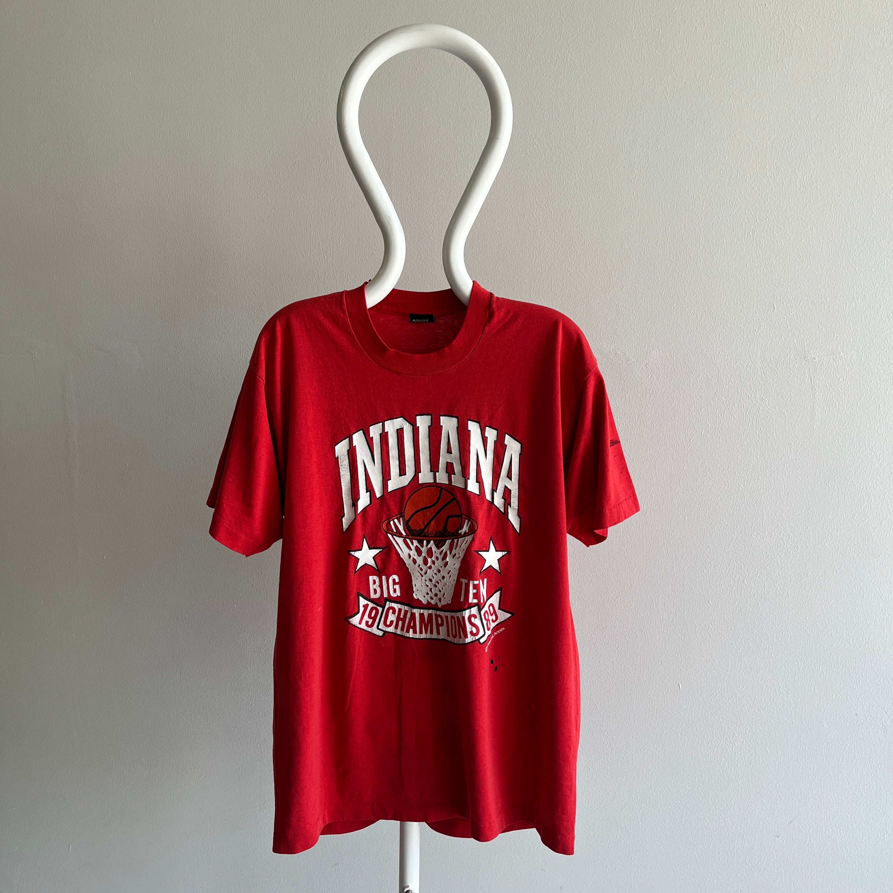1989 Indiana Big Ten Championships T-Shirt by Screen Stars