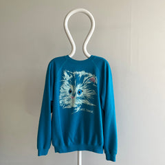 1980s Lake Tahoe Cat Head Sweatshirt
