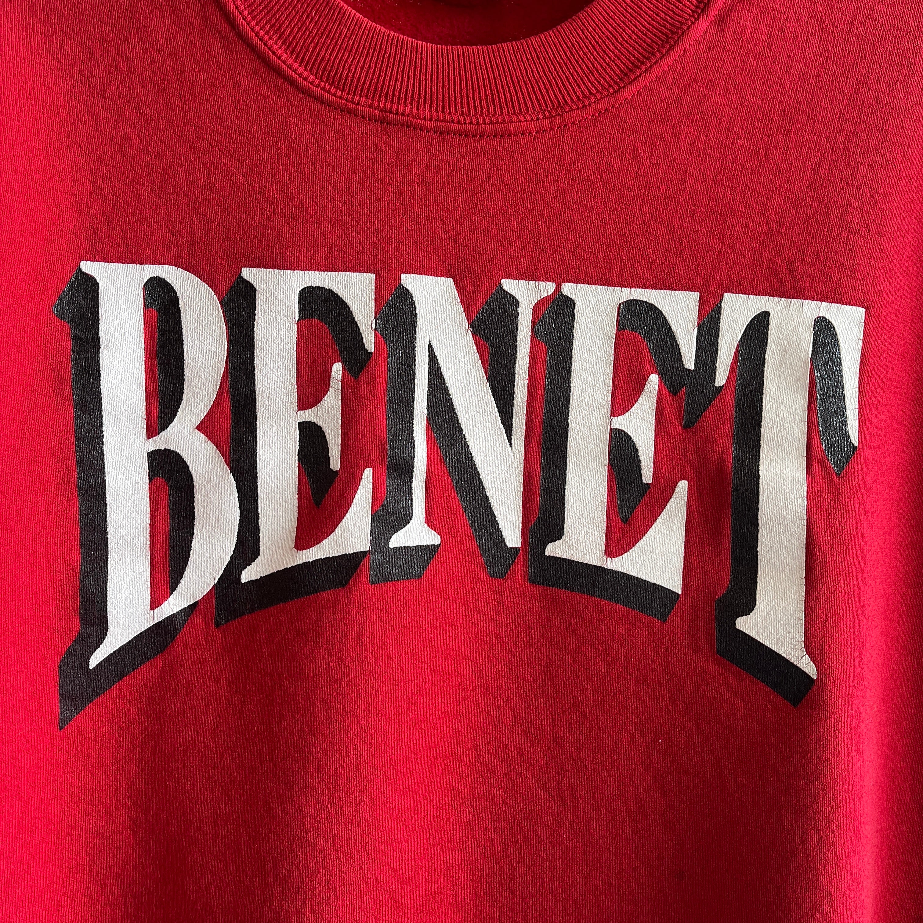 Sweat-shirt Benet (Académie ?) des années 1980 par Jerzees