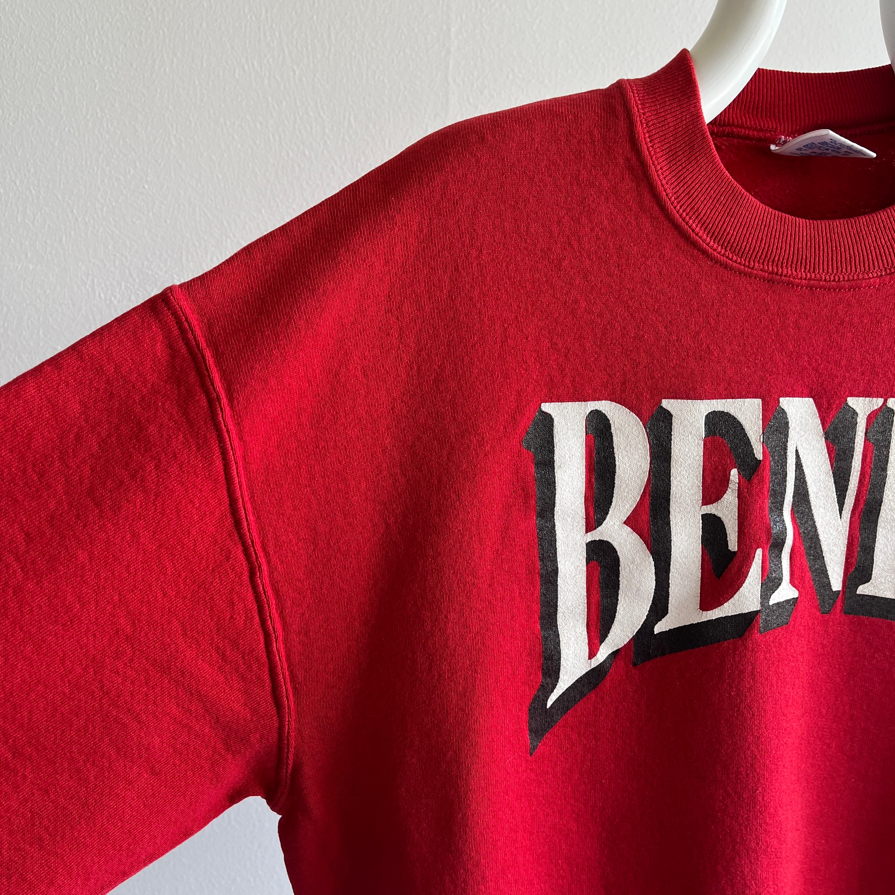 Sweat-shirt Benet (Académie ?) des années 1980 par Jerzees