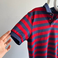 T-shirt polo rayé Ralph Lauren des années 1990