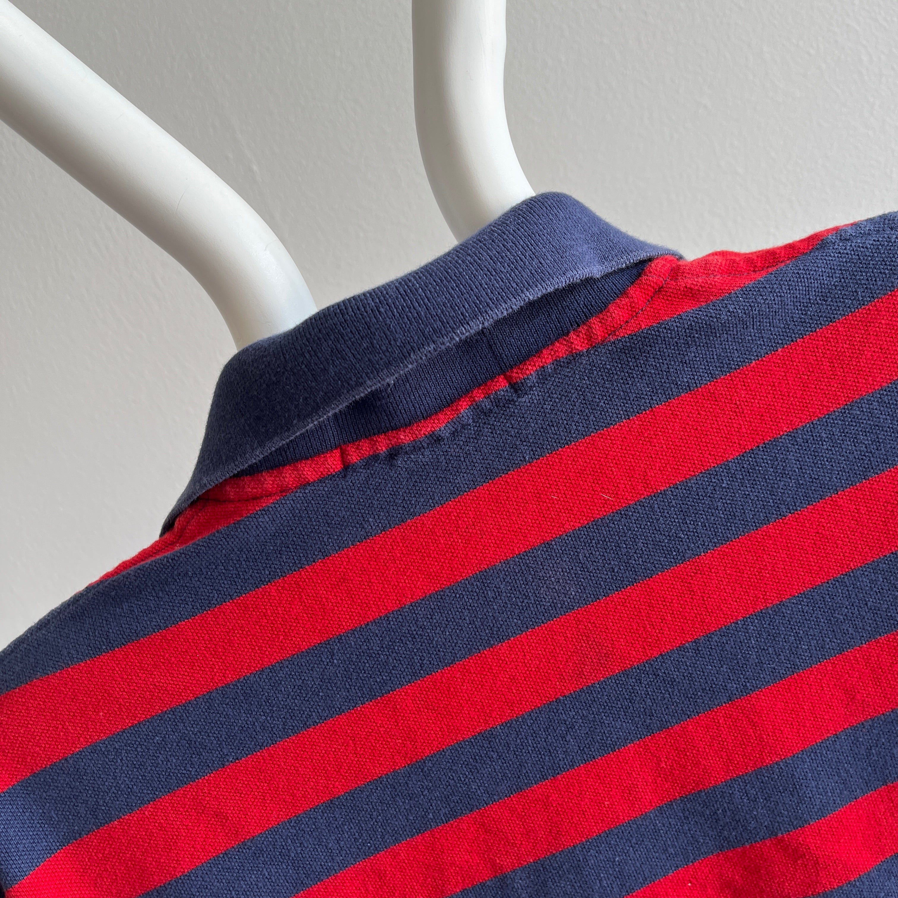 1990s Ralph Lauren Striped Polo T-Shirt