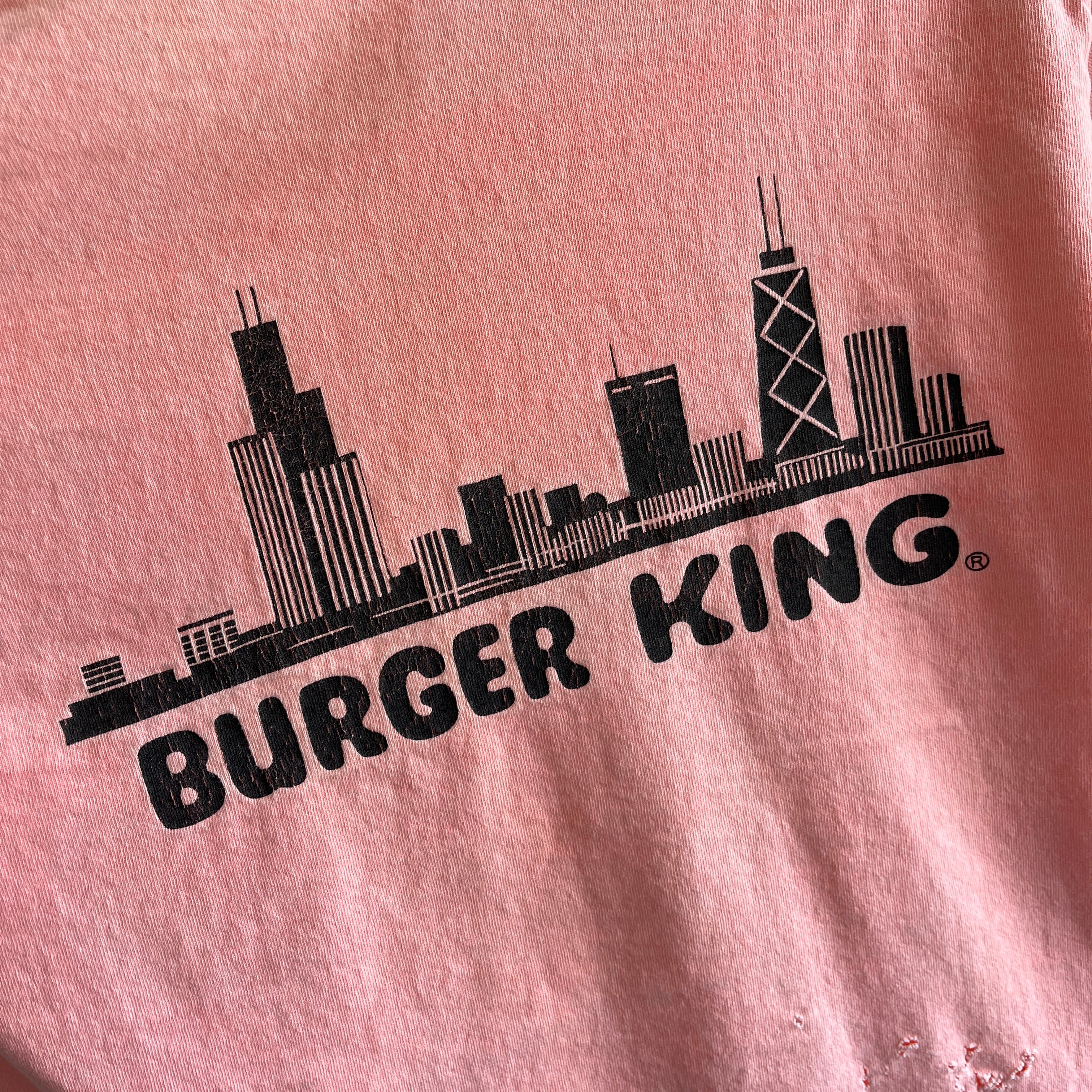1991 BURGERKING Taste Of Chicago Front and Back T-shirt - THE BACK!