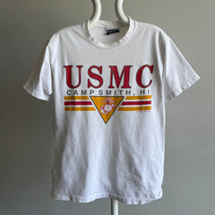 1990 Perfectly Tattered USMC Camp Smith, HI Tattered T-Shirt