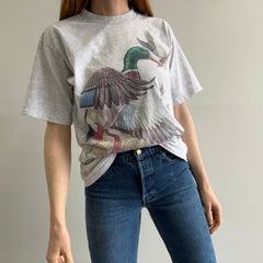 1990 uSA Woolrich Mallard T-shirt avant et arrière - Oh mon dieu !