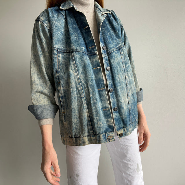 1980s Acid Wash Ultra 80s Denim Jean Jacket