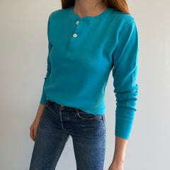 1970s Hanes Thermal Henley - THAT TAG!