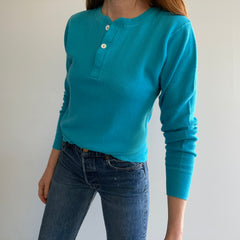 1970s Hanes Thermal Henley - THAT TAG!