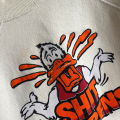 1980s SHIT HAPPENS Sweatshirt - Howard the Duck