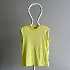 1980s Soft Blank Yellow Muscle Tank - So Good!