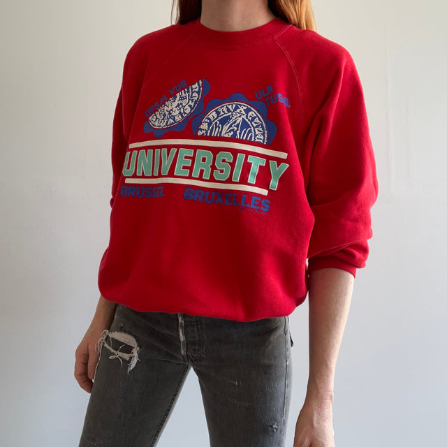 Sweat-shirt Université de Bruxelles des années 1990