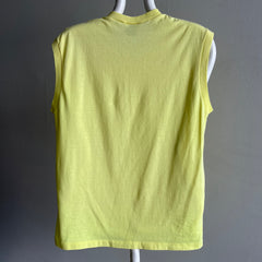 1980s Soft Blank Yellow Muscle Tank - So Good!