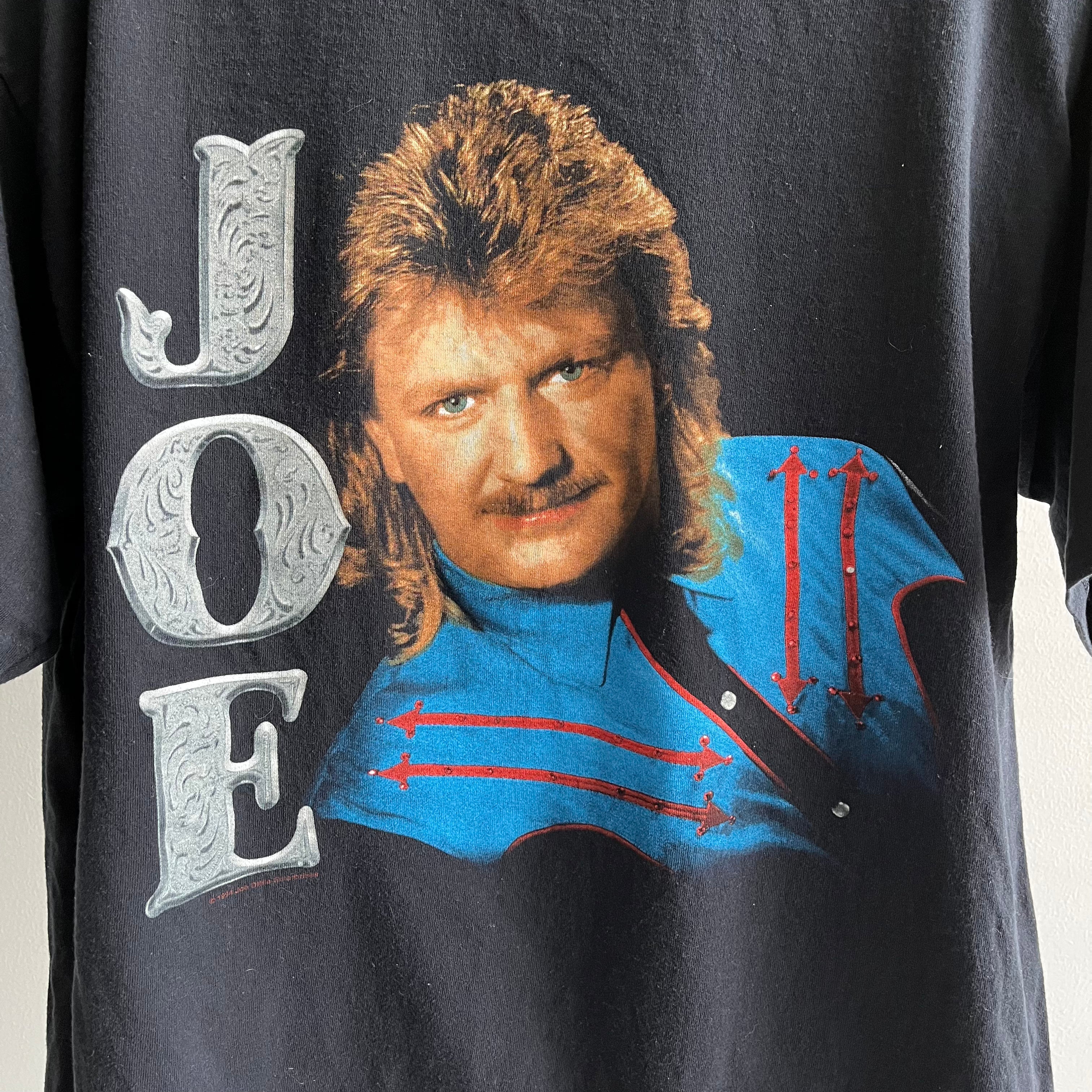 1994 Joe Diffie Killer Mullet T-shirt avant et arrière