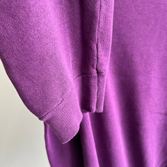 1990s Blank Purple Raglan Sweatshirt