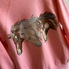 Sweat-shirt Peachy Horse des années 1980 - Collection personnelle