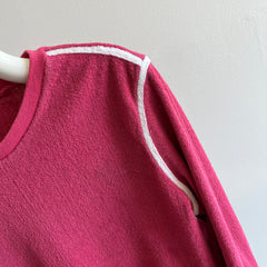 1980s Pink Terry Cloth Sweatshirt - Personal Collection
