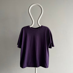 1990s Soft and Worn Purple Hanes Her Way T-Shirt