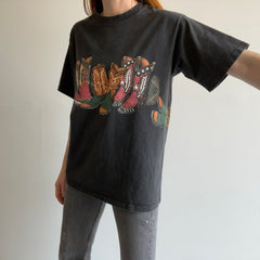 1990s Cowboy Boot Wraparound T-Shirt