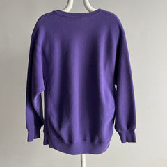 1980/90s Heavyweight Reverse Weave 95% Cotton Purple Sweatshirt by Lee