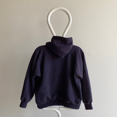 1970s Navy Insulated Zip Up Hoodie by Jon Lauren