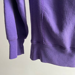 1980/90s Heavyweight Reverse Weave 95% Cotton Purple Sweatshirt by Lee