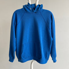 1980s Perfectly (and I mean PERFECTLY) Thrashed Blue Hoodie