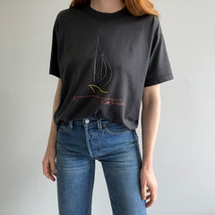 1980s Perfectly Faded Key West Sailboat T-Shirt by Screen Stars Best