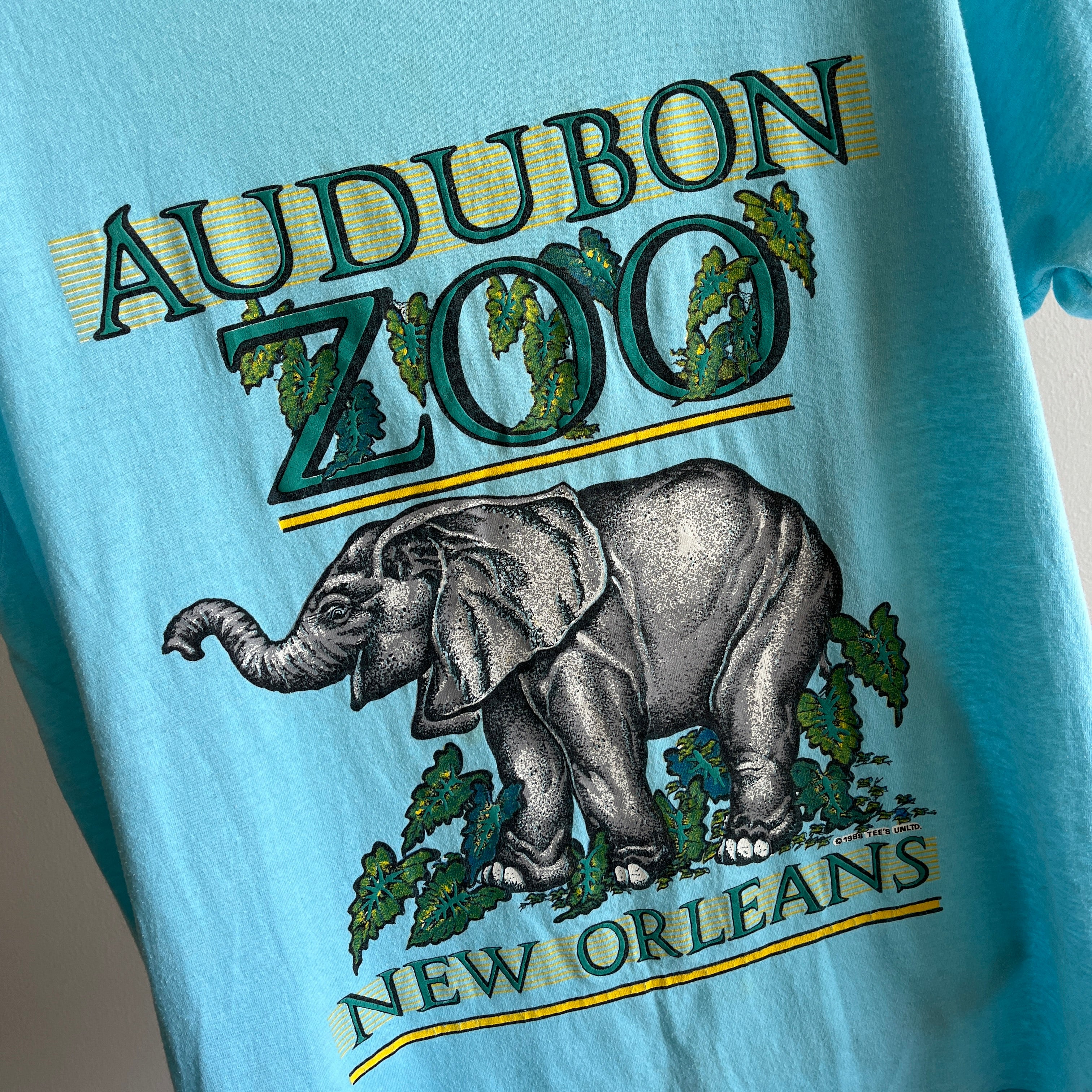 1988 Audubon Zoo New Orleans T-shirt graphique par Screen Stars