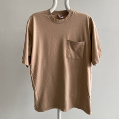 1980s FOTL Soft Cotton Khaki Pocket T-Shirt