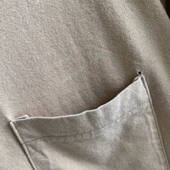1980s FOTL Soft Cotton Khaki Pocket T-Shirt