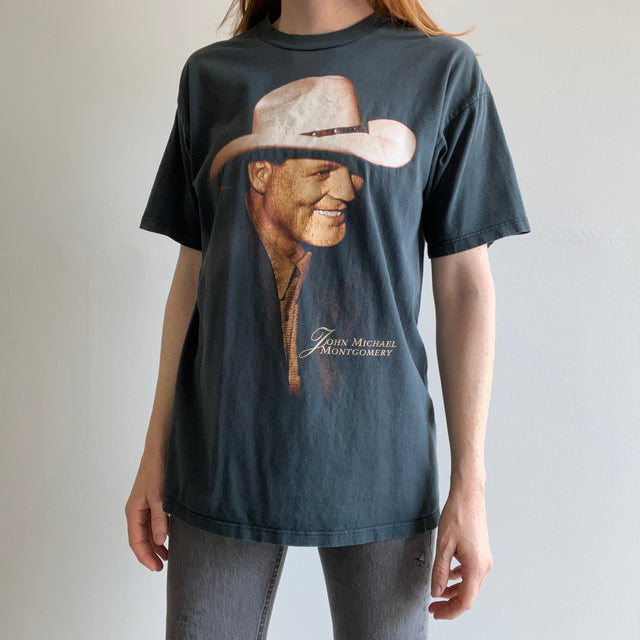 1996 John Michael Montgomery Country Music T-shirt avant et arrière