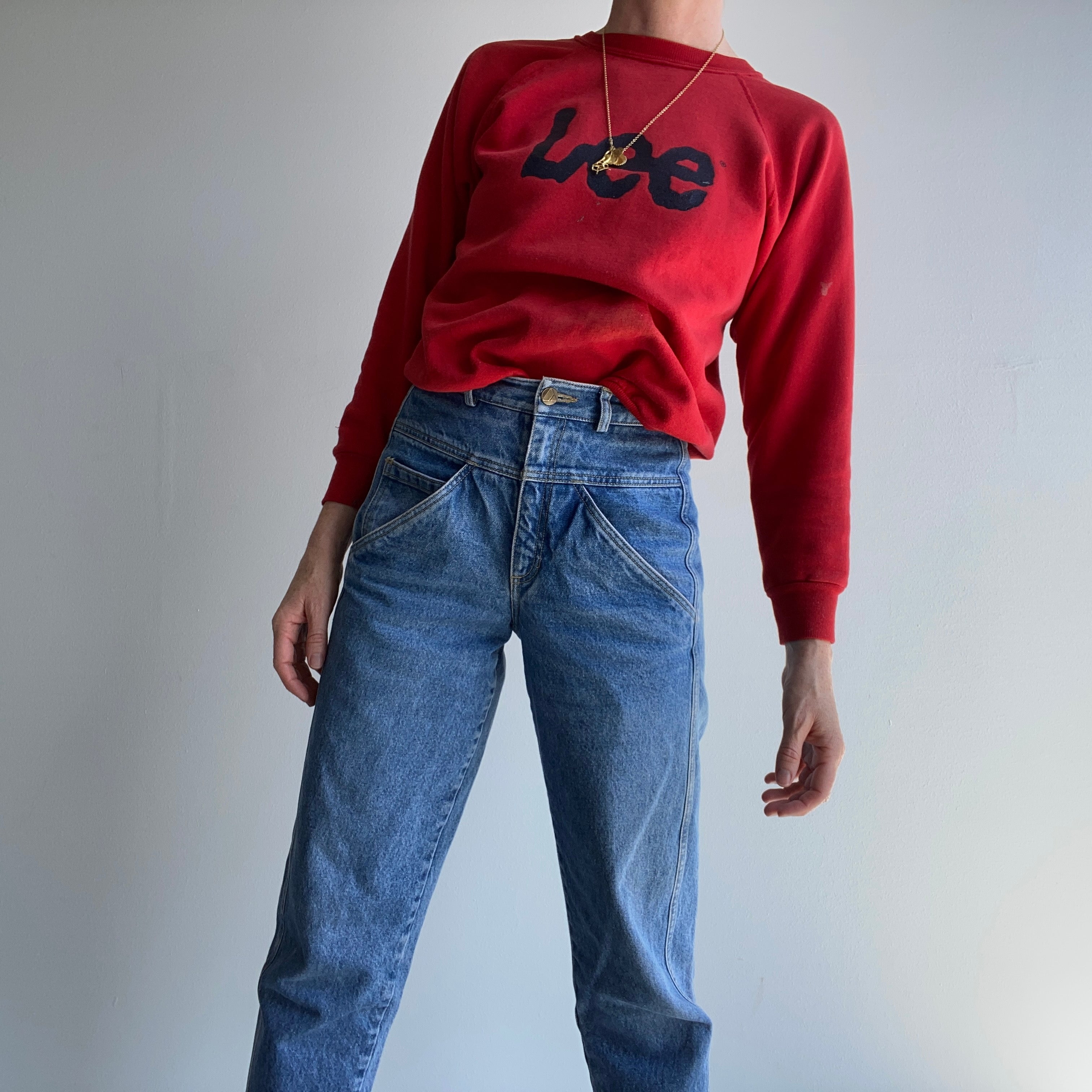 1980s Paint Stained Lee Sweatshirt